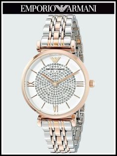 Наручные часы женский Emporio Armani AR1926 золотистые/серебристые