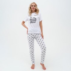 Пижама женская KAFTAN Sleep белая 46-44 RU