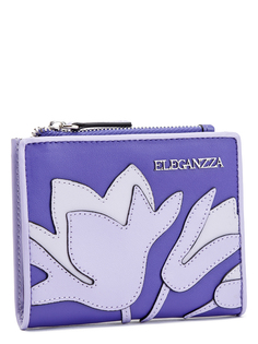Кошелек женский Eleganzza Z142-5732 темно-фиолетовый/мультиколор