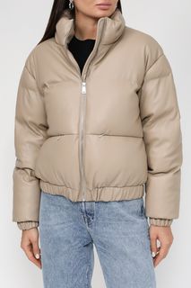 Кожаная куртка женская Belucci BL23089204 бежевая 42