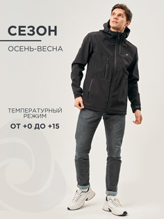 Куртка мужская CosmoTex Монблан черная 96-100/170-176
