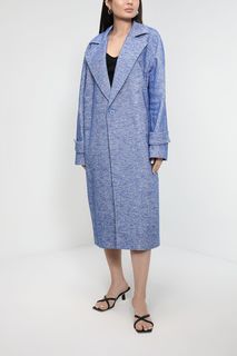 Пальто женское Silvian Heach GPP23393CP голубое 40 IT