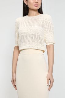 Джемпер женский Silvian Heach CVP23151MA бежевый XL