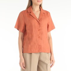 Рубашка женская Maison David ML2106 оранжевая XS