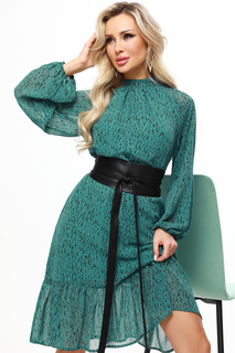 Платье женское DSTrend Торжество вкуса зеленое 52 RU
