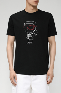 Футболка мужская Karl Lagerfeld 532221-755420 черная 2XL