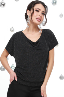 Блуза женская DSTrend Мерилин черная 52 RU