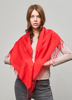 Платок женский SCANDZA 66666 красный, 100х100 см