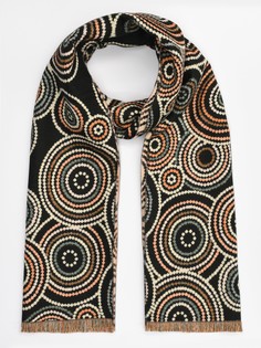 Палантин женский SCANDZA 70947 черный, 170х70 см