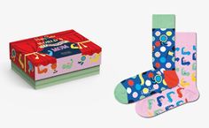 Подарочный набор носков женских Happy Socks XMOT02 9300 разноцветных 36-40