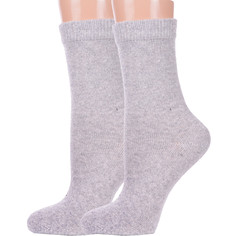 Комплект носков женских Hobby Line 2-Нжа6199 серых 36-40, 2 пары