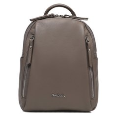 Рюкзак женский Pierre Cardin 1858 серо-бежевый, 30х10х26 см