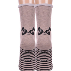 Комплект носков женских Hobby Line 2-нжэ229-01 коричневых 36-40, 2 пары