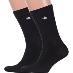 Комплект носков мужских Hobby Line 2-Нм060-5 черных 39-44, 2 пары