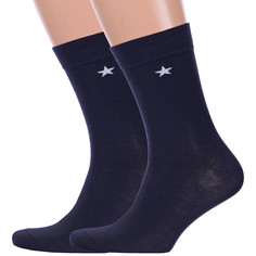 Комплект носков мужских Hobby Line 2-Нм060-5 синих 39-44, 2 пары