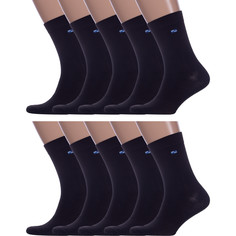 Комплект носков мужских Hobby Line 10-Нм061-03 черных 39-44, 10 пар