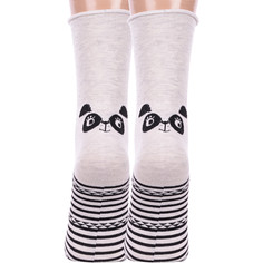 Комплект носков женских Hobby Line 2-нжэ229-01 серых 36-40, 2 пары