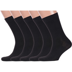 Комплект носков мужских Hobby Line 5-Нм061 черных 39-44, 5 пар