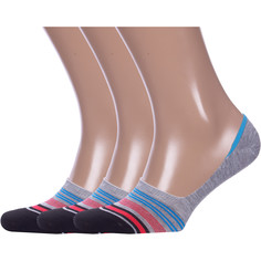 Комплект следков мужских Hobby Line 3-ННМ18-01 серых 39-44, 3 пары