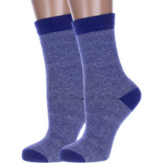 Комплект носков женских Hobby Line 2-Нжа6548 синих 36-40, 2 пары