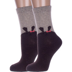 Комплект носков женских Hobby Line 2-Нжа6198-12 разноцветных 36-40, 2 пары