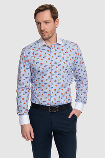 Рубашка мужская Kanzler SLE02SLSN/01-4 разноцветная 44