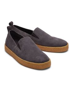 Слипоны мужские Toms Lowden 10017646 серые 45 EU