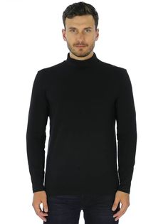 Водолазка мужская A PASSION PLAY SQ73378 черная XL