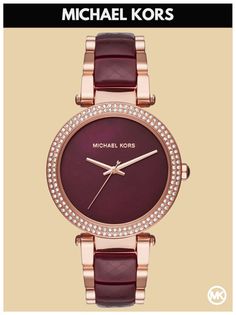 Наручные часы женские Michael Kors MK6412 бордовые/розовые