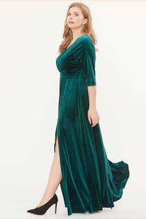 Платье женское SVESTA R796Ver зеленое 54 RU