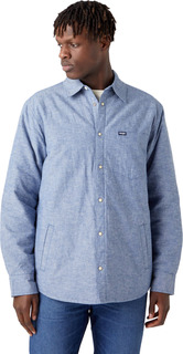 Рубашка мужская Wrangler W5B6TVX4Q синяя S