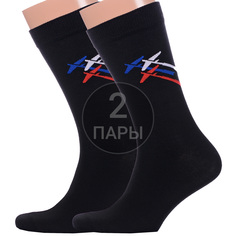 Комплект носков мужских Красная Ветка 2-С-2073 черных 25 2 пары