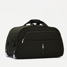 Дорожная сумка унисекс NoBrand зеленая, 34х60х30 см