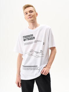 Футболка унисекс CatFit 471843038 белая 50 RU