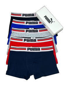 Комплект трусов мужских PUMA PU5.1 разноцветных 52 RU, 5 шт.