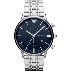 Наручные часы унисекс Emporio Armani AR80013 серебристые