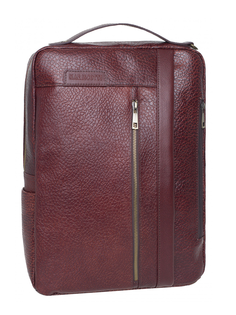 Сумка-рюкзак мужская Franchesco Mariscotti Amato коричневая, 28х38х13 см
