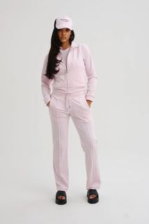 Спортивные брюки женские Juicy Couture JCAPW045 розовые 48 RU