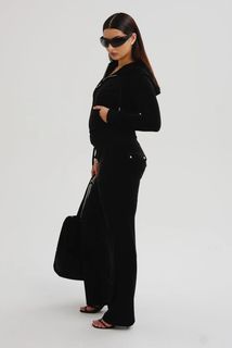 Спортивные брюки женские Juicy Couture JCAP180 черные 40 RU