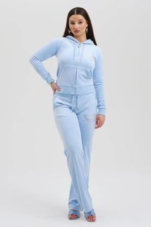 Спортивные брюки женские Juicy Couture JCMBJ223252 голубые 48 RU