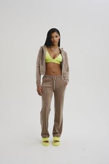 Спортивные брюки женские Juicy Couture JCAPW045 коричневые 42 RU