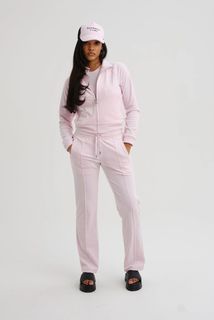 Спортивные брюки женские Juicy Couture JCAPW045 розовые 42 RU