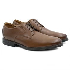 Туфли мужские Clarks Whiddon Plain 26152919 коричневые 41.5 EU