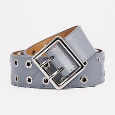 Ремень женский 9720684 серый, 100х4 см No Brand