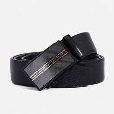 Ремень мужской 9900231 чёрный, 120х3,5 см No Brand
