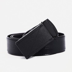 Ремень мужской 9901172 чёрный, 120х3,5 см No Brand