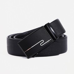 Ремень мужской 9902668 чёрный, 120х3,5 см No Brand