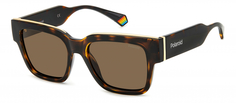 Солнцезащитные очки унисекс Polaroid PLD 6198/S/X коричневые