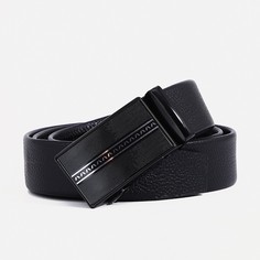 Ремень мужской 9902662 чёрный, 120х3,5 см No Brand