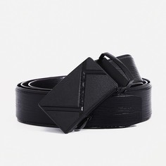 Ремень мужской 9901174 чёрный, 120х3,5 см No Brand
